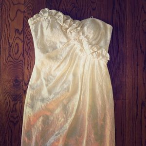 Adorable White Dress with ruffle detail